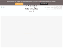Tablet Screenshot of ilcottagebedandbreakfast.com